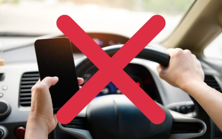 Hands on the wheel, not your phone.